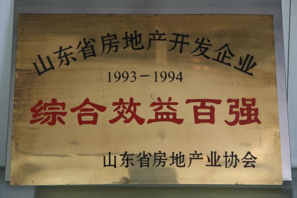 1993-1994年山東省房地產(chǎn)開發(fā)企業(yè)綜合效益百強(qiáng)